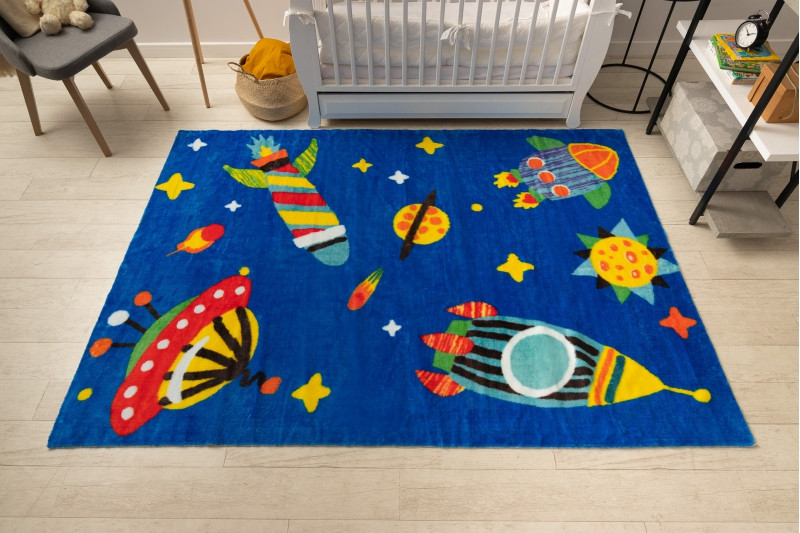 Koberec PLAY Vesmír rakety planety G3420-1 nebeský