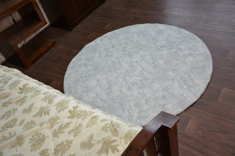 Koberec POZZOLANA stříbrný kruh