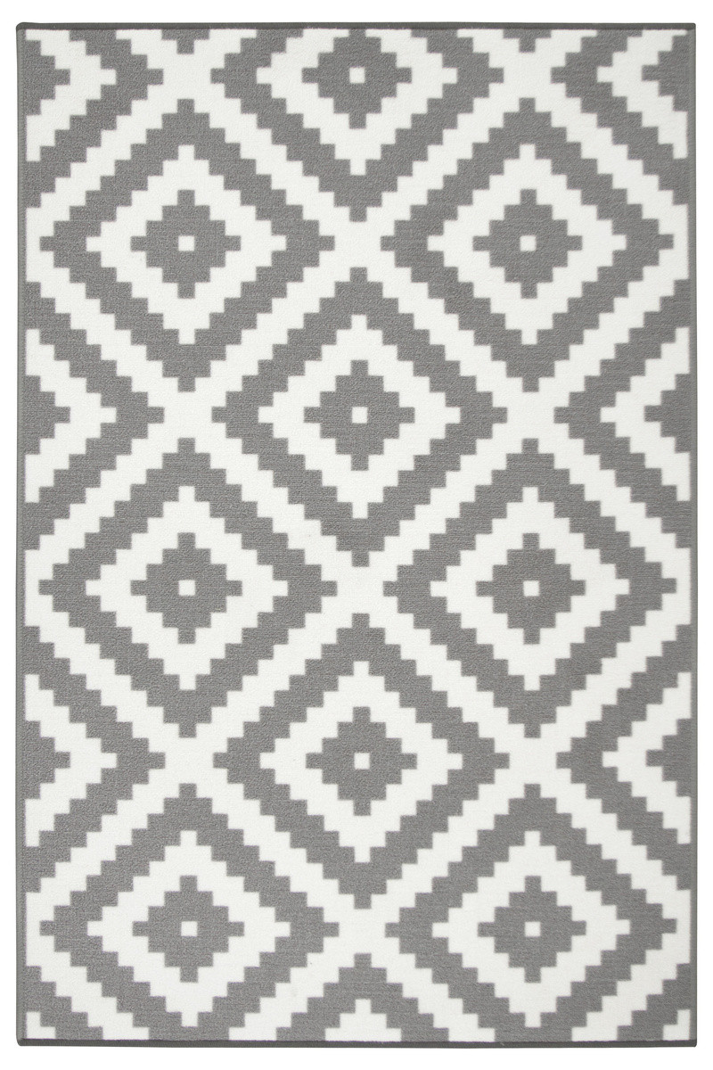 Koberec Romby šedý