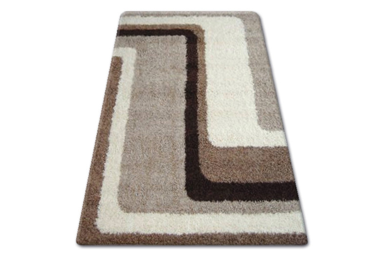 Koberec SHAGGY ZENA 2527 jasny béž/tmavý béž