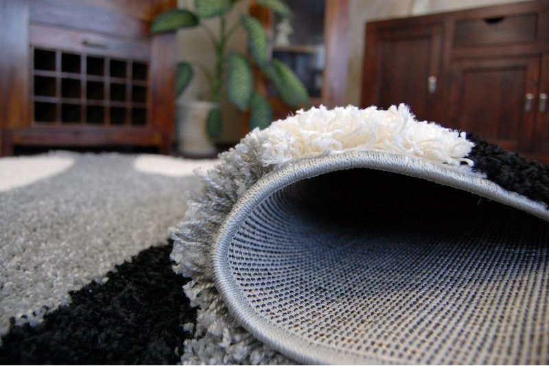 Koberec SHAGGY ZENA 3310 šedý / černý