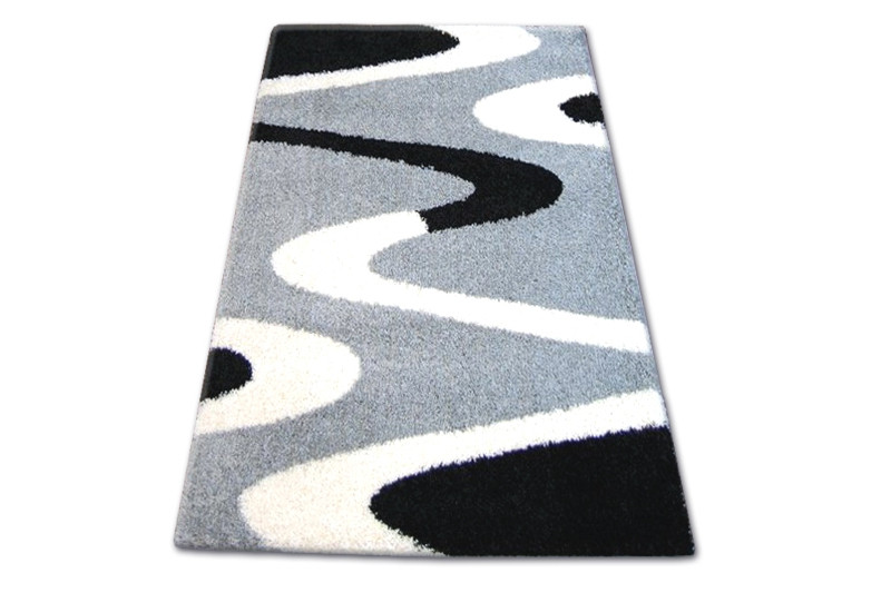 Koberec SHAGGY ZENA 3310 šedý / černý