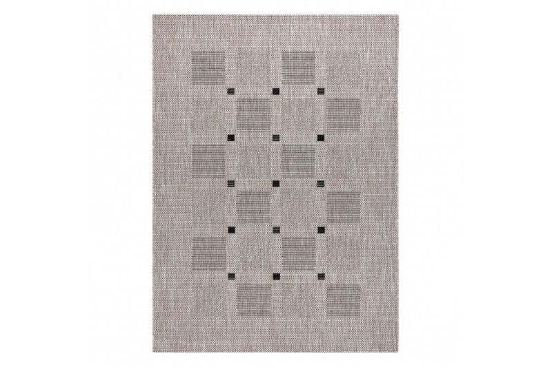 Koberec SIZAL FLOORLUX 20079 stříbrný / černý