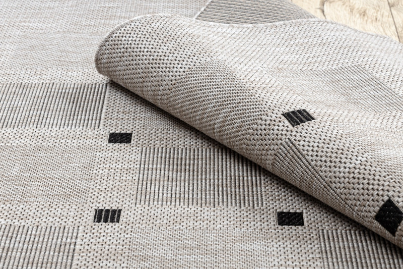 Koberec SIZAL FLOORLUX 20079 stříbrný / černý