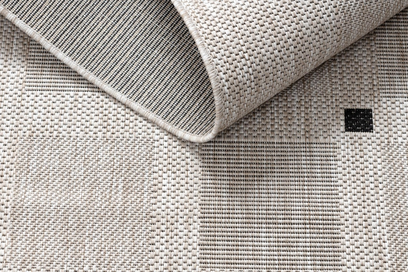 Koberec SIZAL FLOORLUX 20079 stříbrný / černý