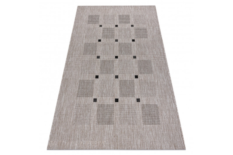 Koberec SIZAL FLOORLUX 20079 stříbrný / černý