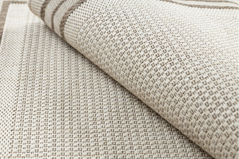 Koberec SIZAL FLOORLUX 20420 Ramka šampaňské / tmavý béž