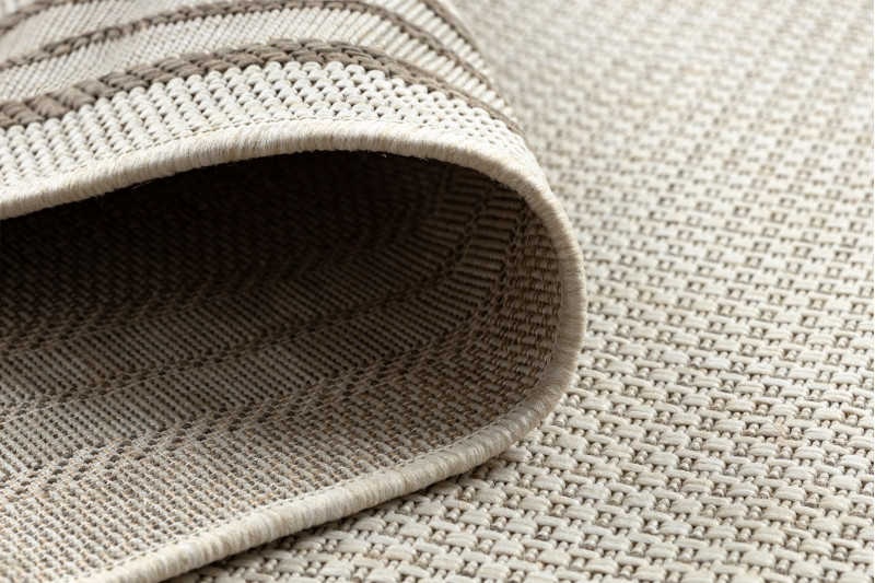 Koberec SIZAL FLOORLUX 20420 Ramka šampaňské / tmavý béž