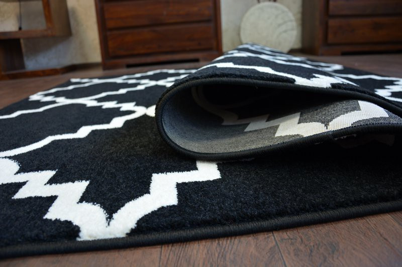 Koberec Sketch F343 Černo / Bílý