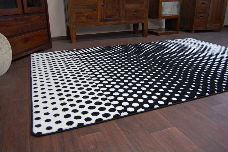 Koberec Sketch F762 Bílo/Černý