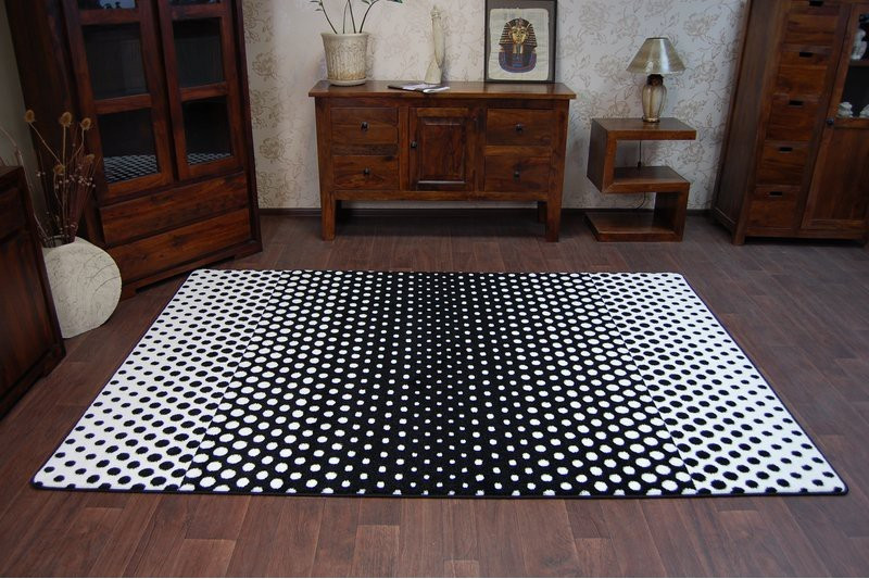 Koberec Sketch F762 Bílo/Černý