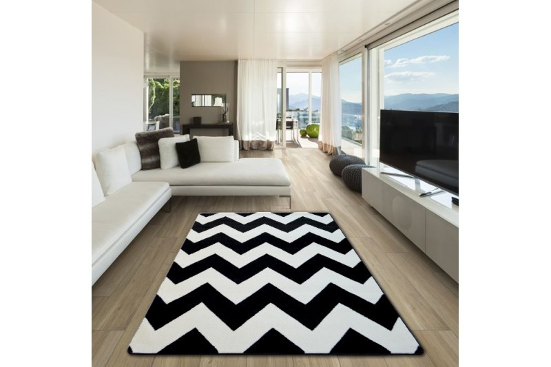 Koberec Sketch FA66 Černo/Bílý