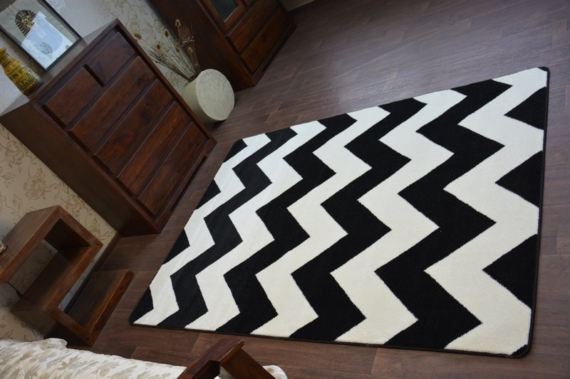 Koberec Sketch FA66 Černo/Bílý