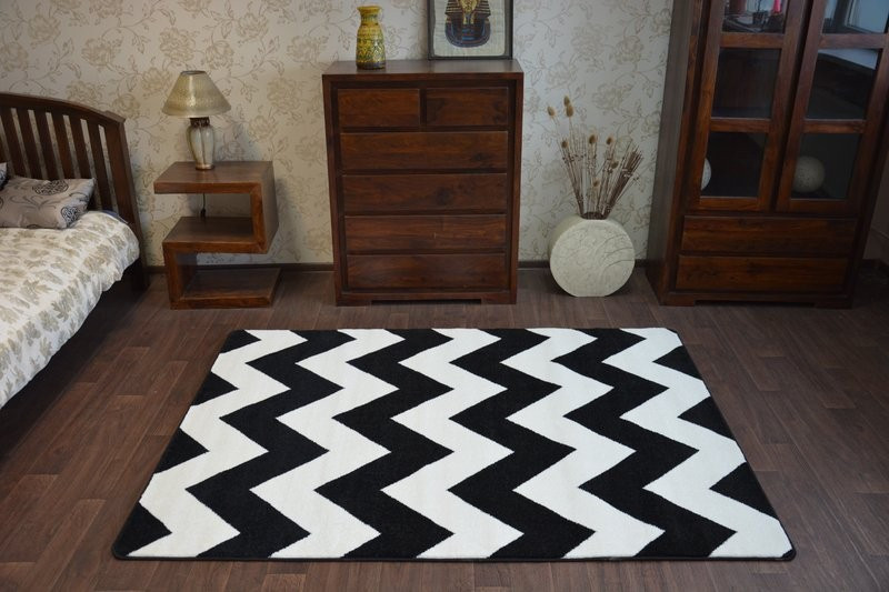 Koberec Sketch FA66 Černo/Bílý