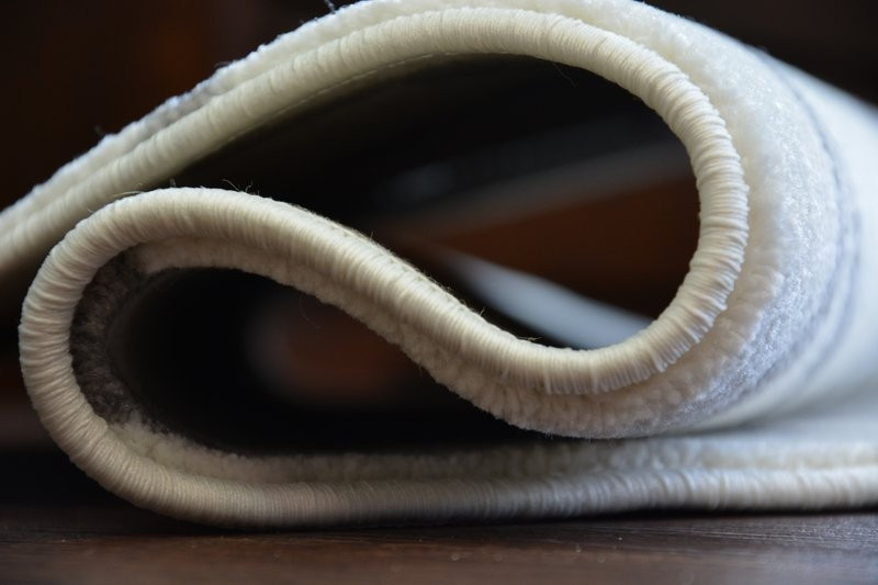 Koberec SKETCH kruh F343 bílo / šedý