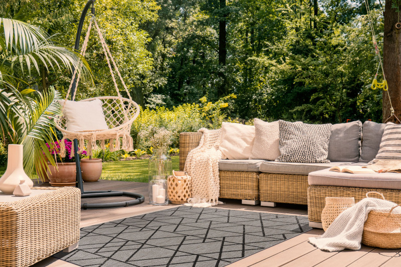 Koberec šňůrkový SIZAL FLOORLUX 20508 taupe / champagne trojúhelníky