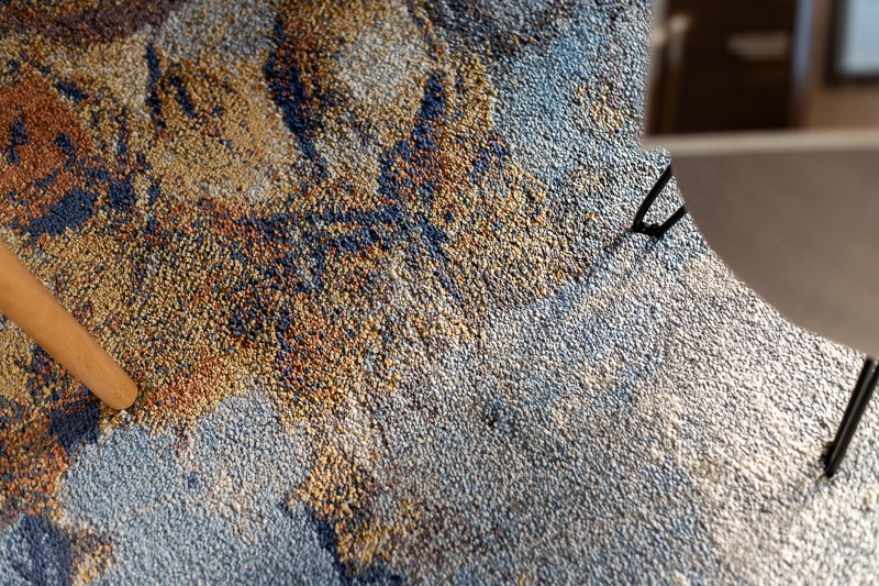 Koberec SOFT 6312 Světle šedý / Nebeský