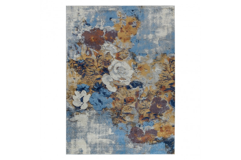 Koberec SOFT 6312 Světle šedý / Nebeský