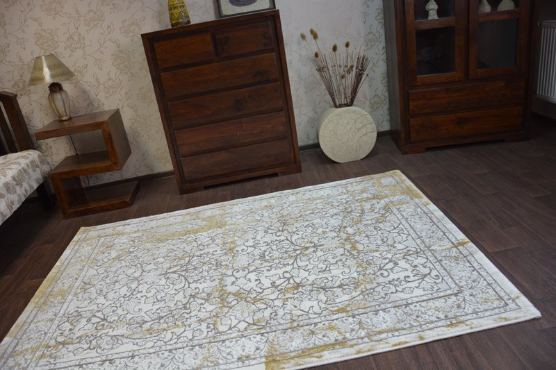 Koberec Talas W0027 White/Hardal 160x230 cm