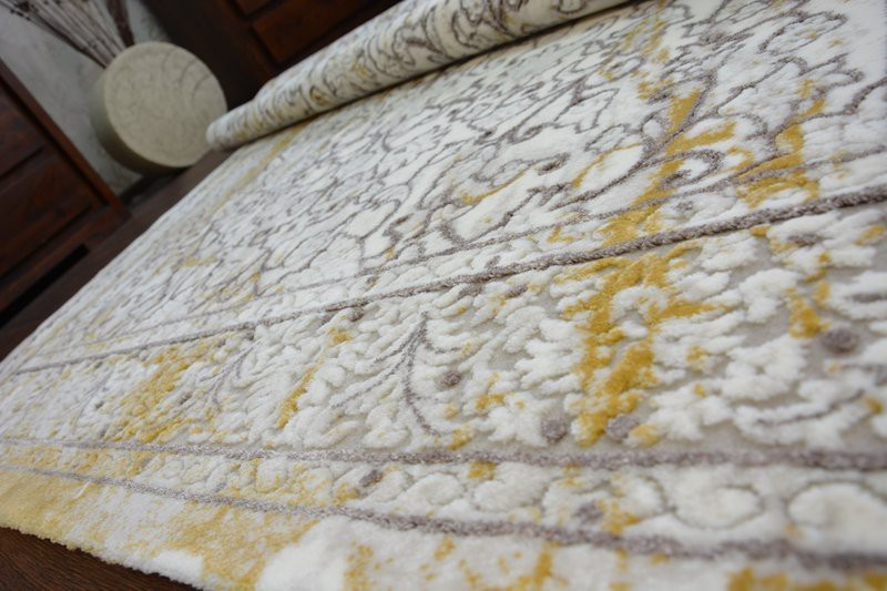 Koberec Talas W0027 White/Hardal 160x230 cm