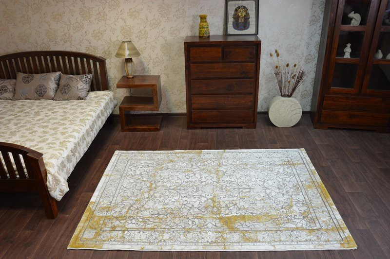 Koberec Talas W0027 White/Hardal 160x230 cm