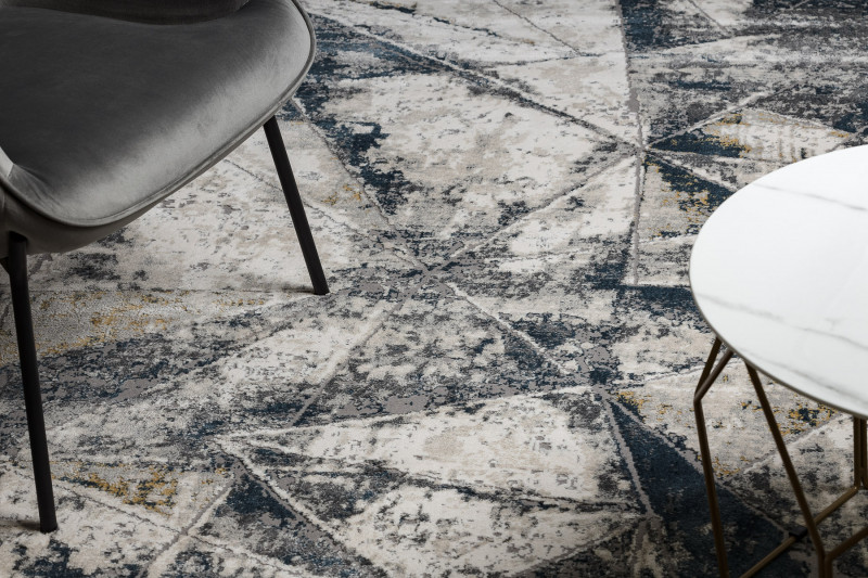 Koberec TULS 51326 sloní kost / modrý