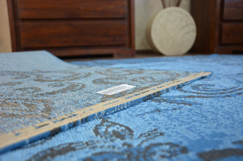 Koberec Vintage 22215/073 nebeský / šedý