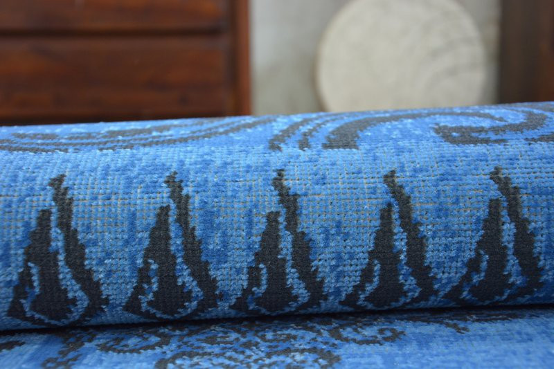 Koberec Vintage 22215/073 nebeský / šedý