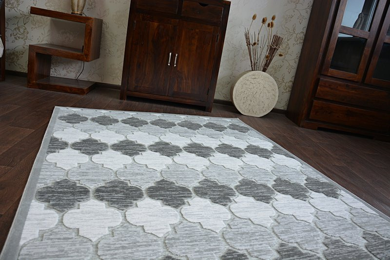 Koberec YAZZ 3766 Grey/Ivory Trellis