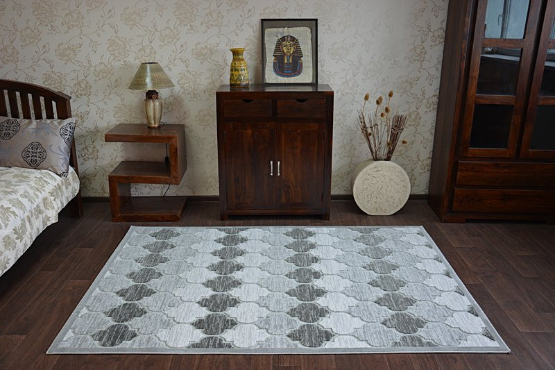 Koberec YAZZ 3766 Grey/Ivory Trellis