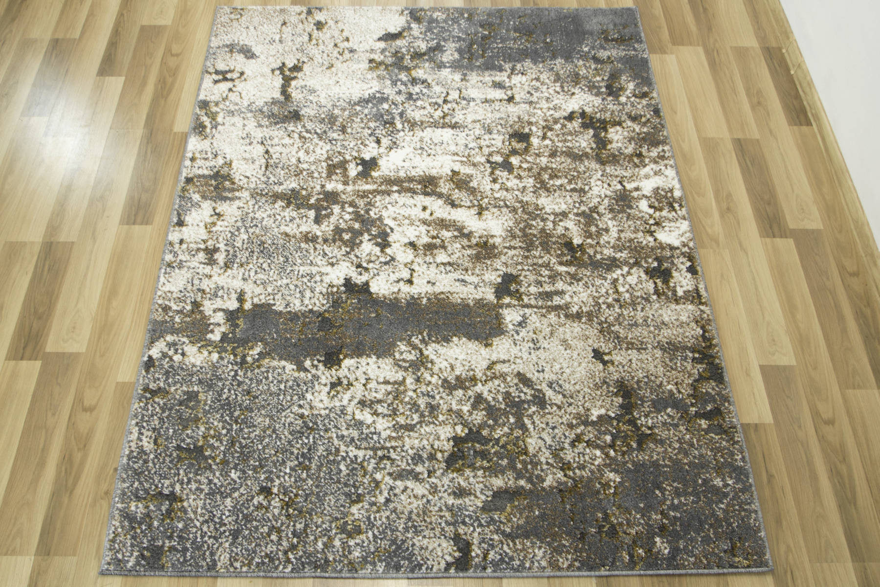 Koberec Zer Lux 7780A lesklý béžový / šedý / zlatý