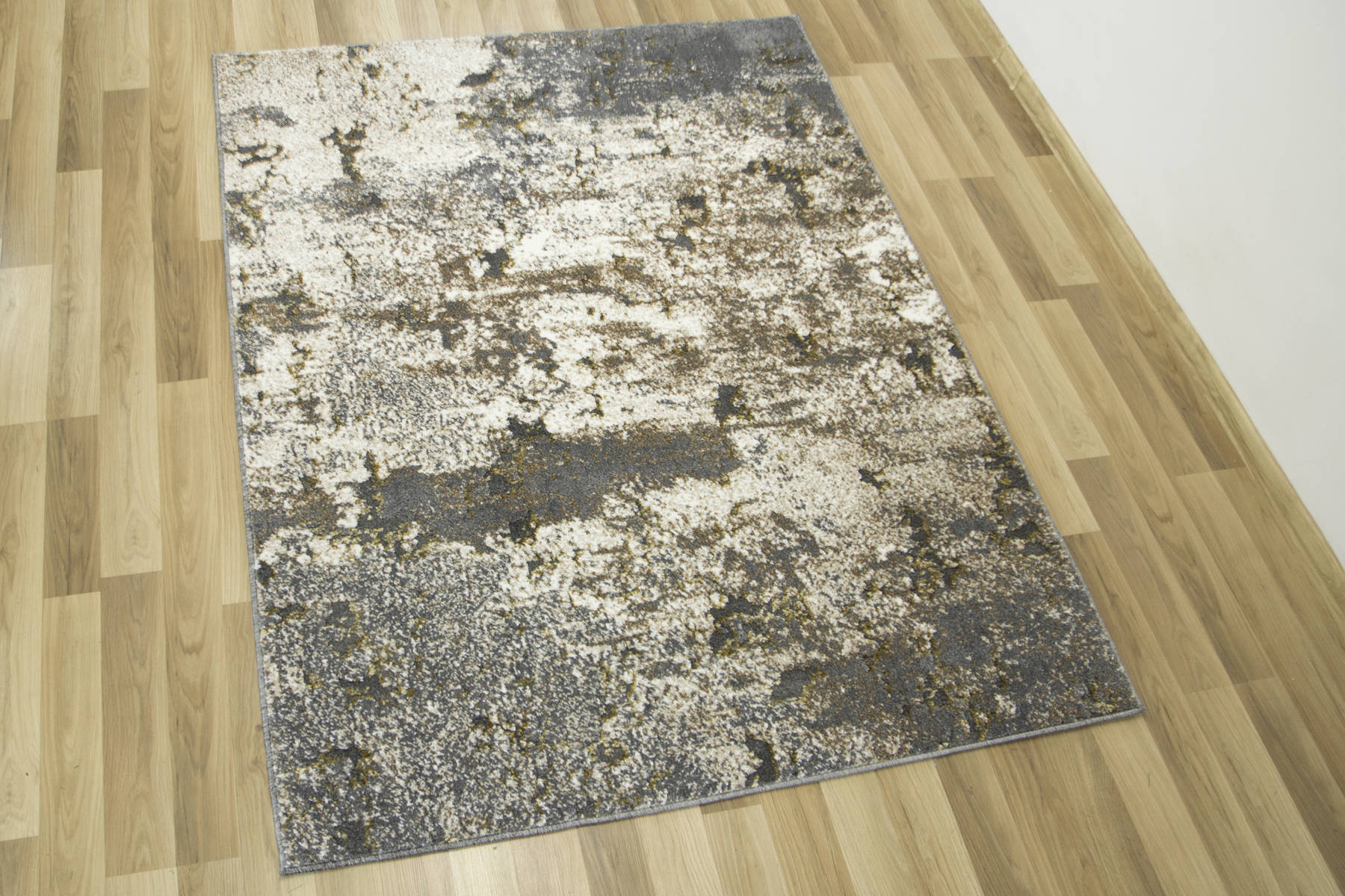 Koberec Zer Lux 7780A lesklý béžový / šedý / zlatý