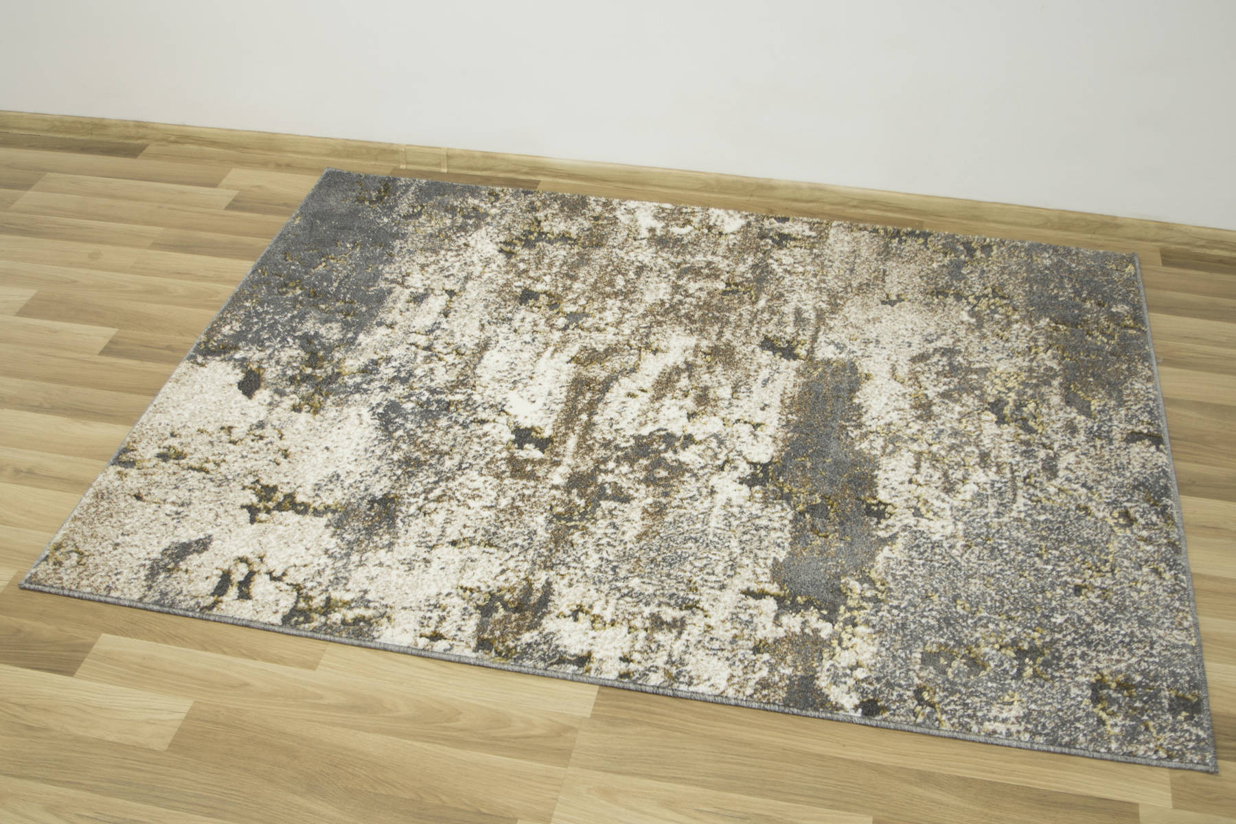 Koberec Zer Lux 7780A lesklý béžový / šedý / zlatý