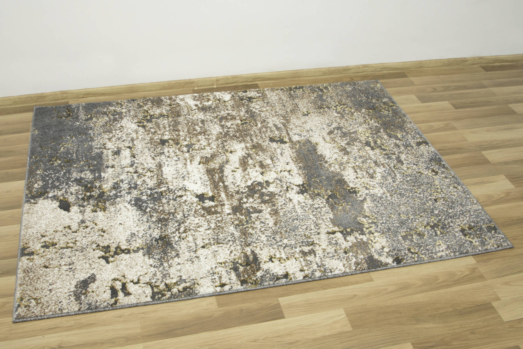 Koberec Zer Lux 7780A lesklý béžový / šedý / zlatý