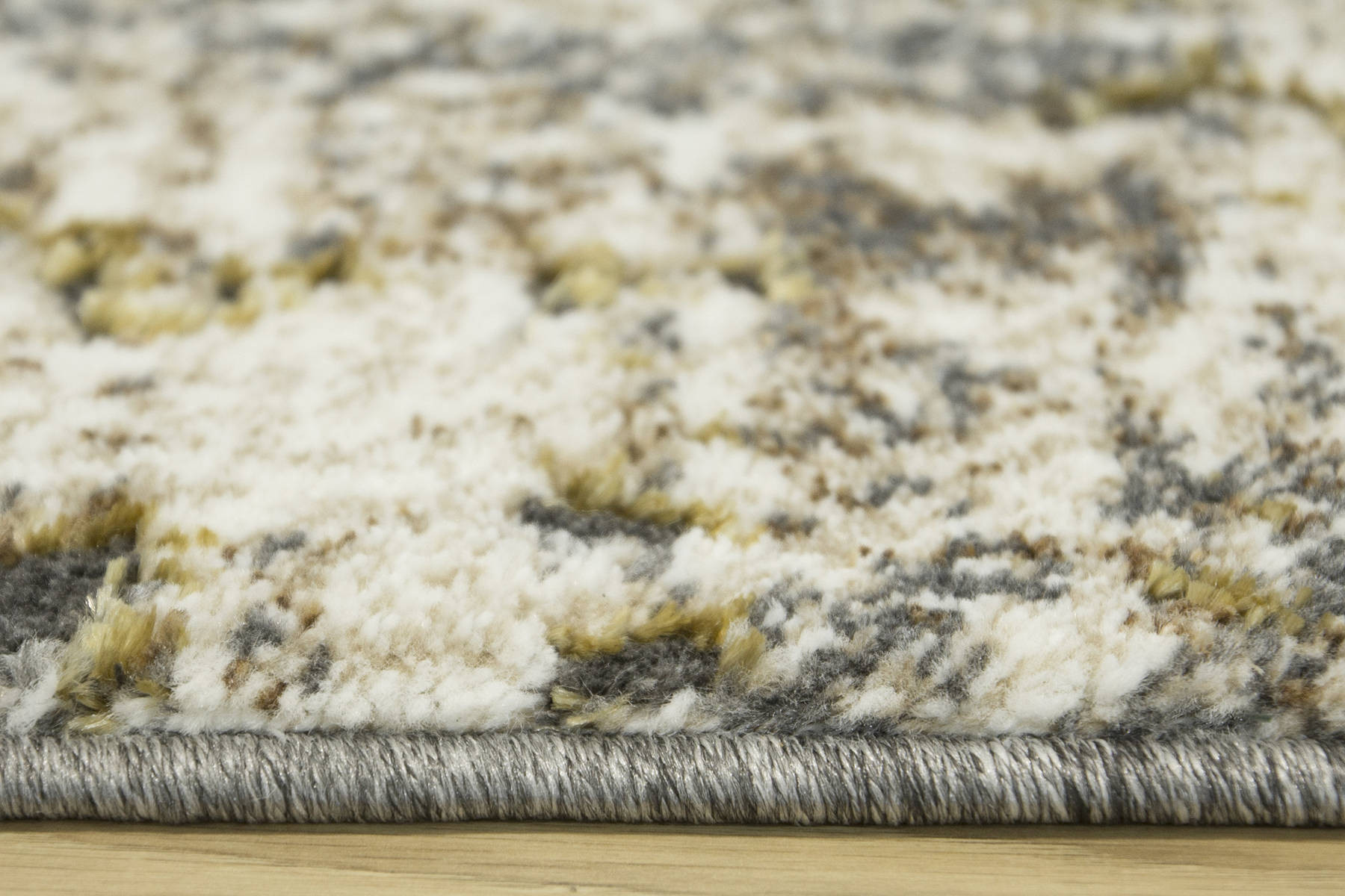 Koberec Zer Lux 7780A lesklý béžový / šedý / zlatý