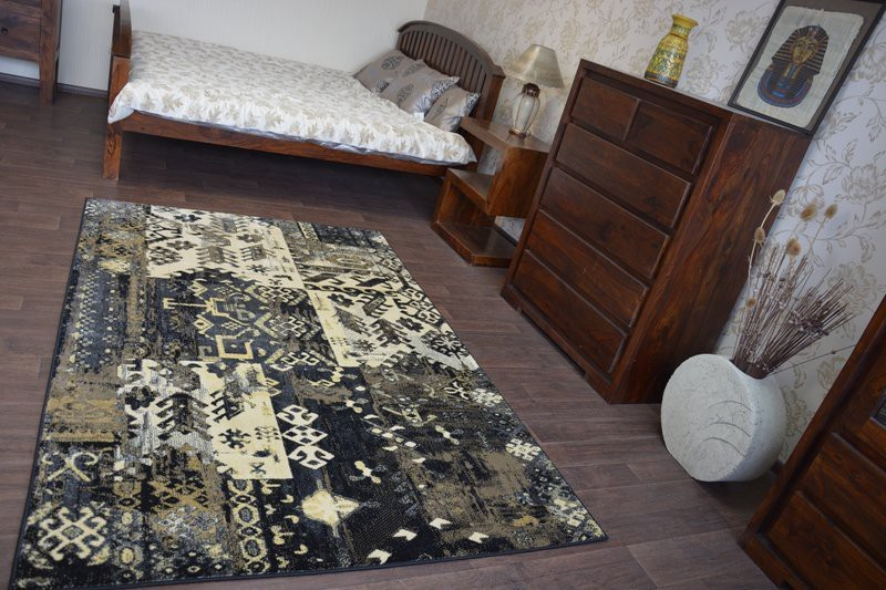 Koberec Ziegler 038 černý/krem