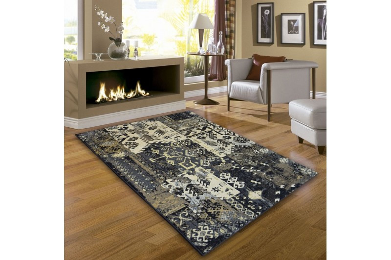 Koberec Ziegler 038 černý/krem