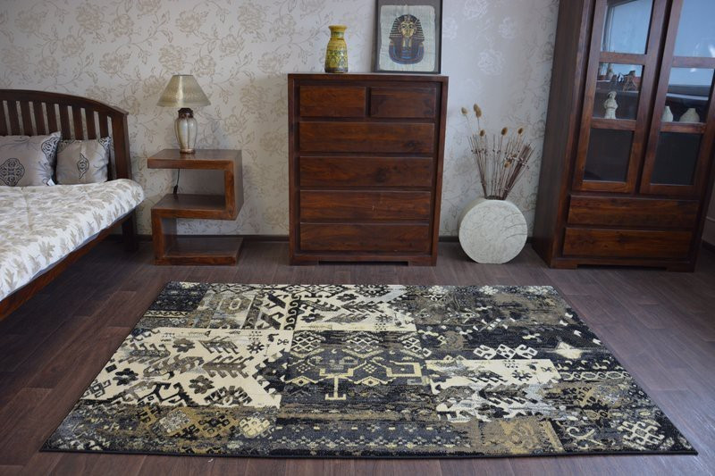 Koberec Ziegler 038 černý/krem