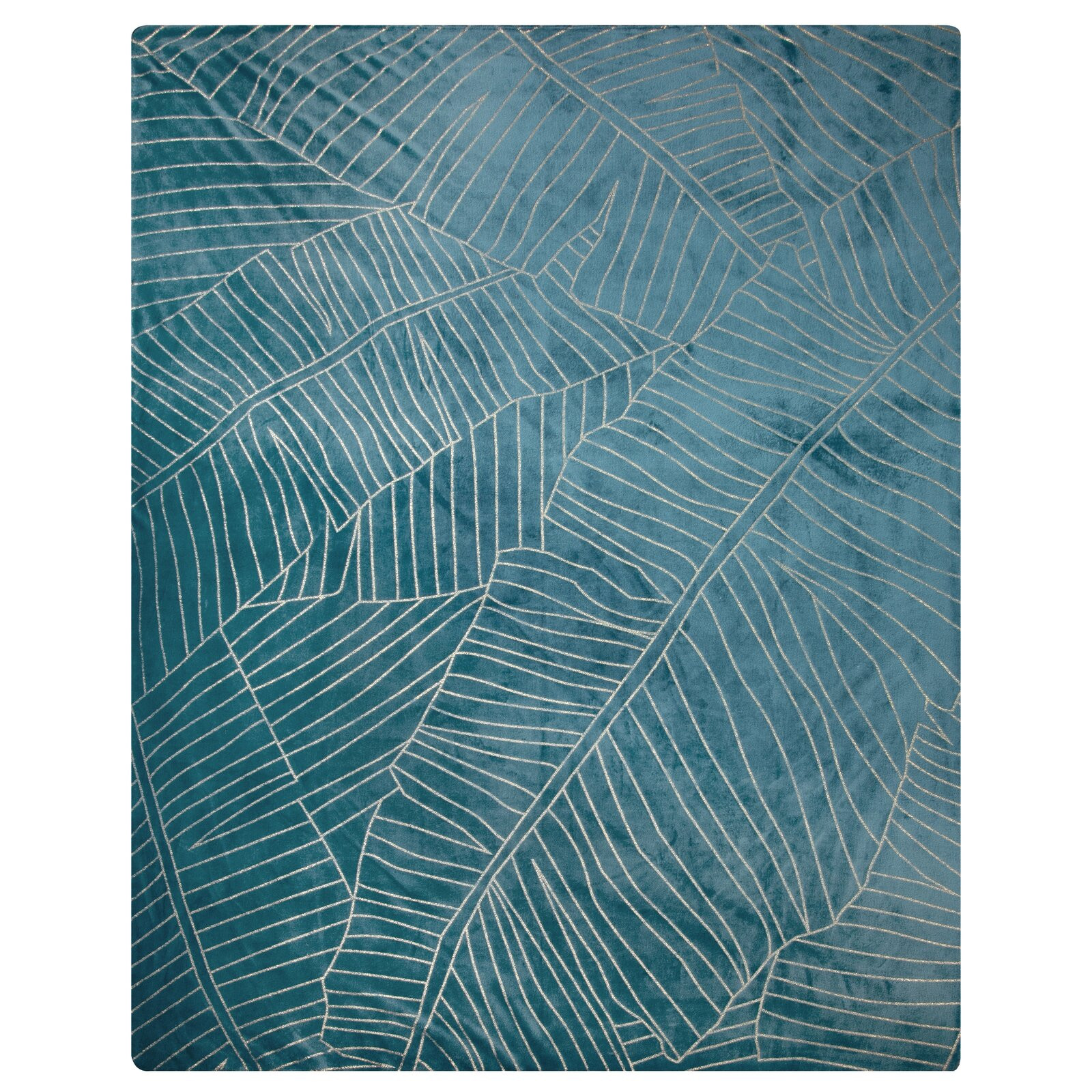 Deka LUNA 2 tyrkysová / zlatá