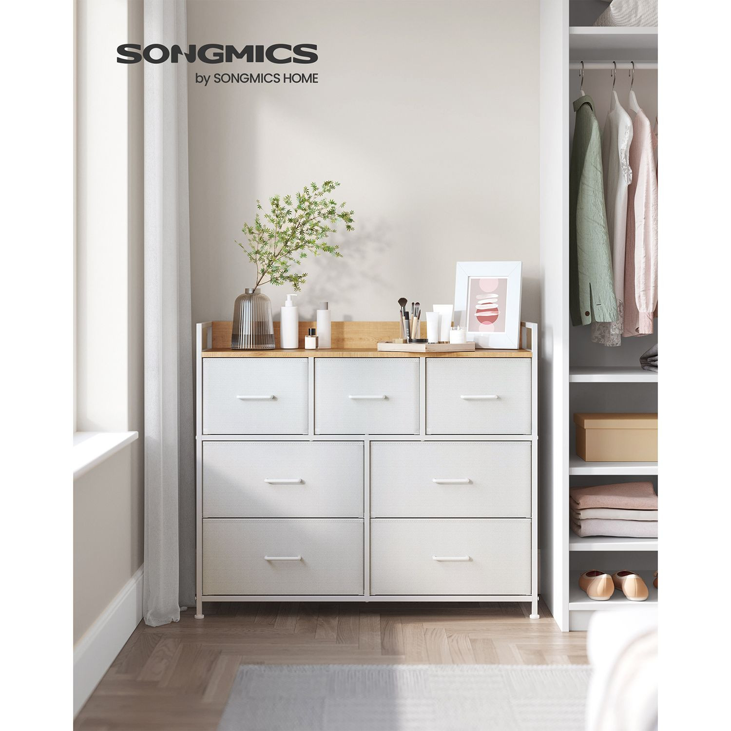 Komoda s látkovými zásuvkami LTS523W57