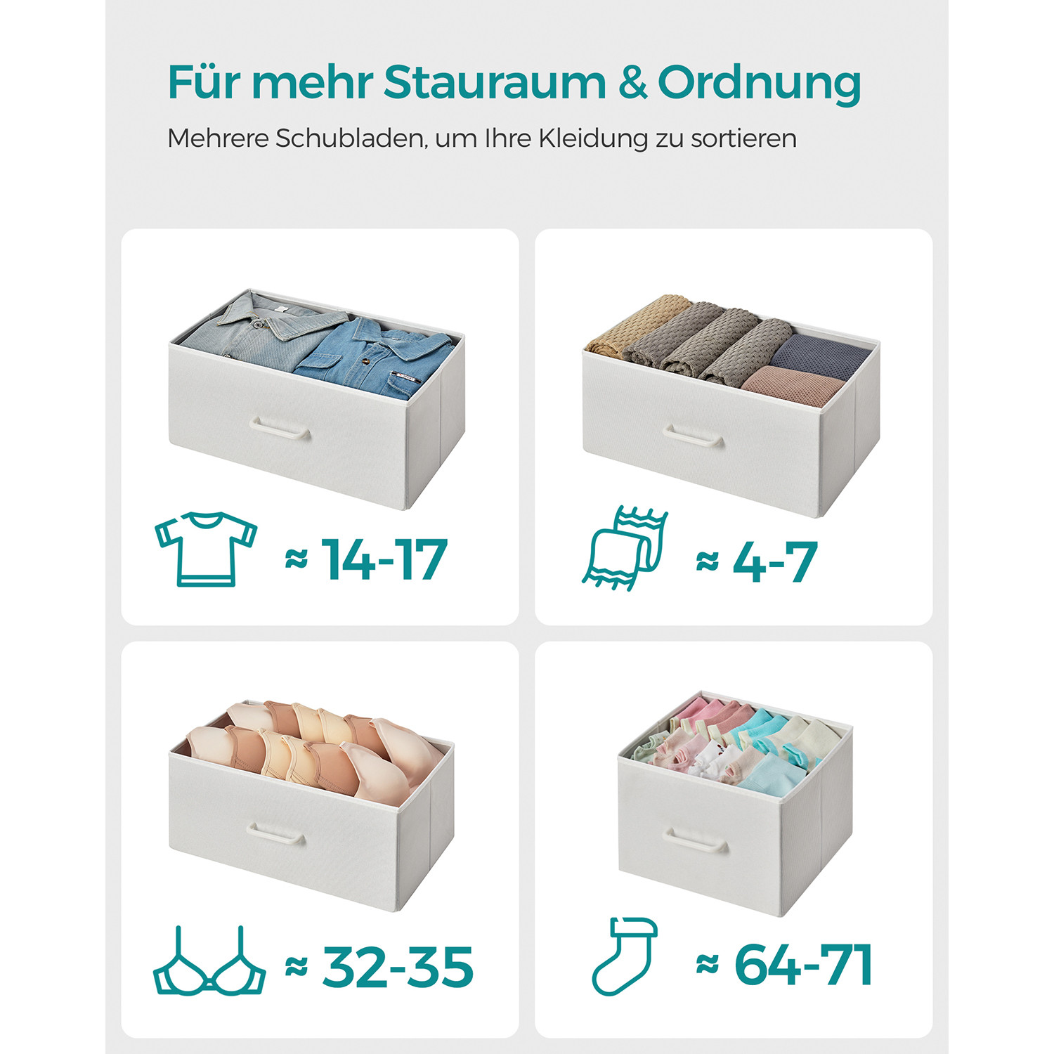 Komoda s látkovými zásuvkami LTS523W57