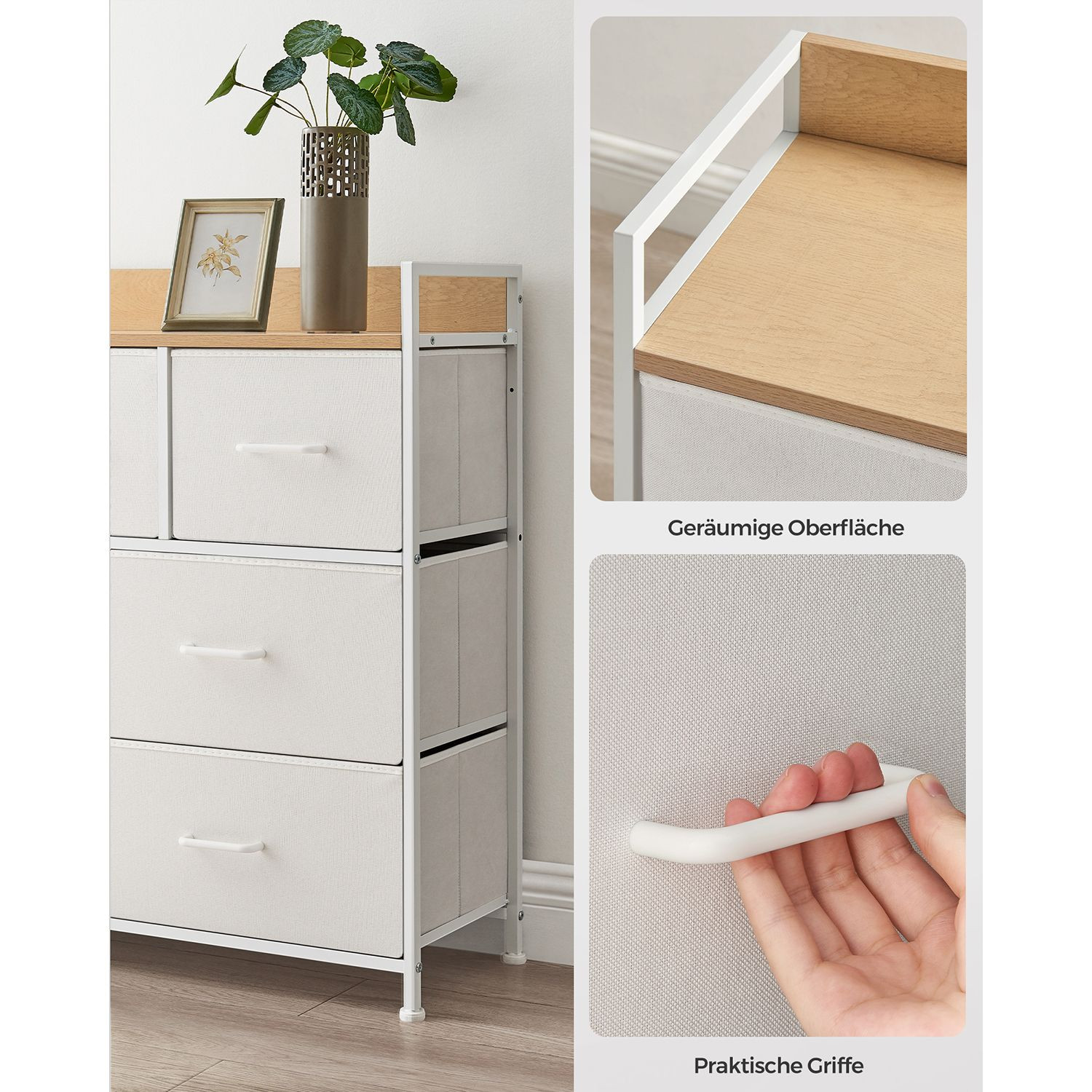 Komoda s látkovými zásuvkami LTS523W57