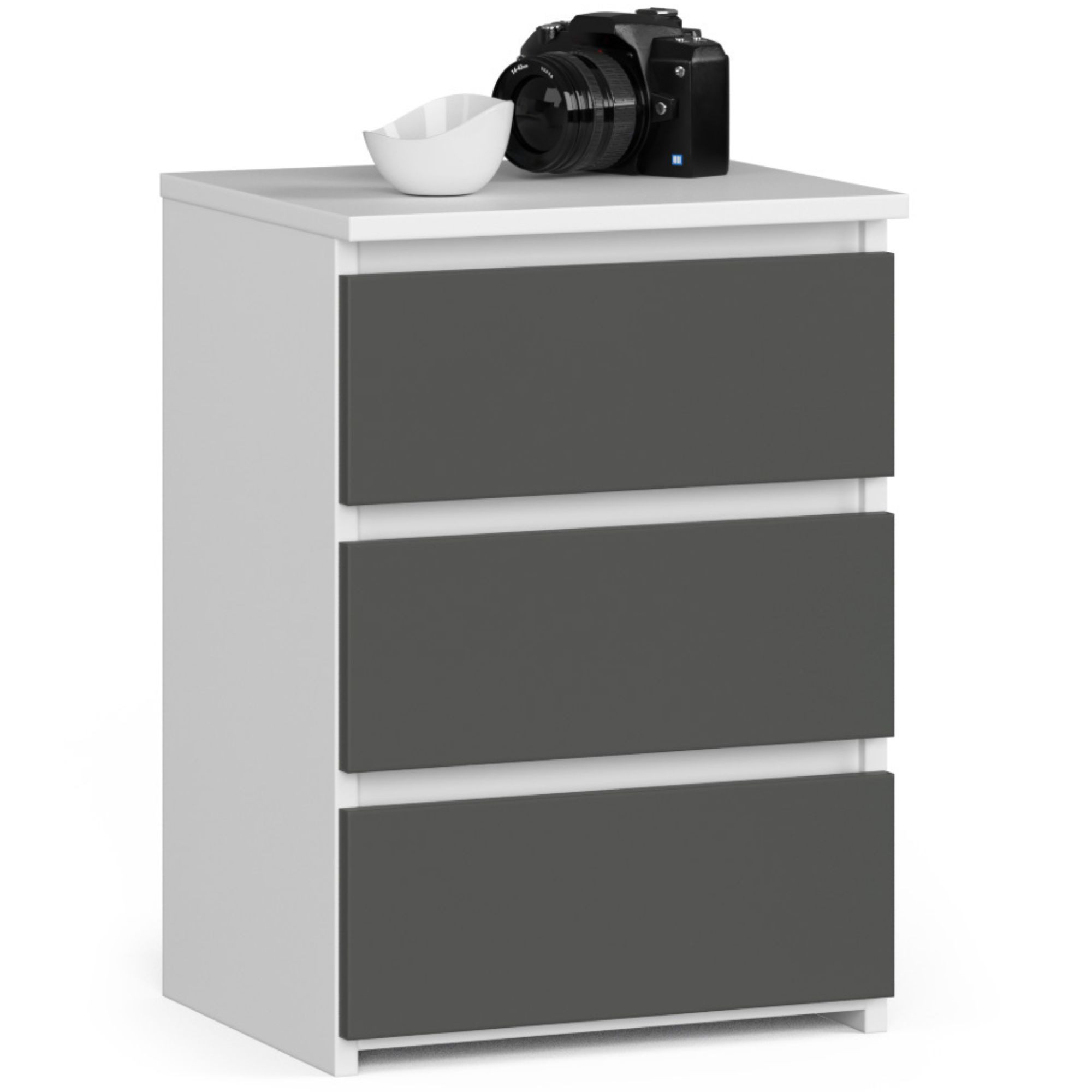 Noční stolek CL3/40 bílý / šedý
