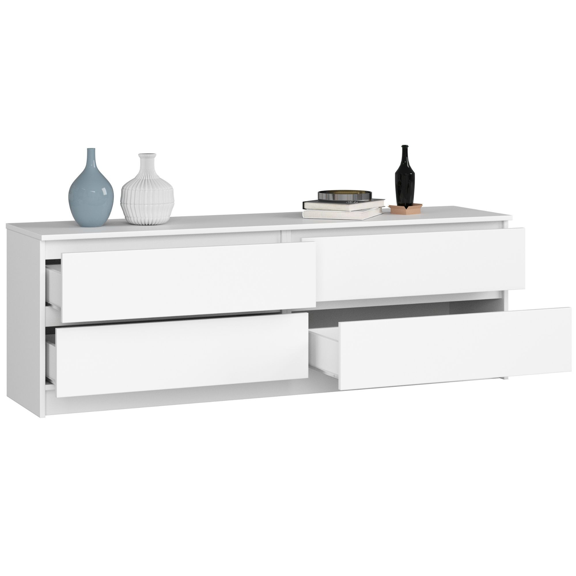 Komoda K160 4SZ CLP bílá
