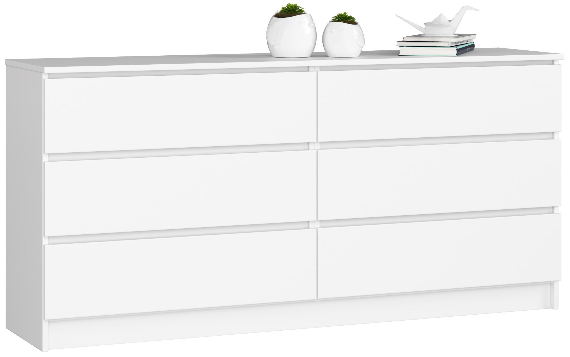Komoda K160 6SZ CLP bílá