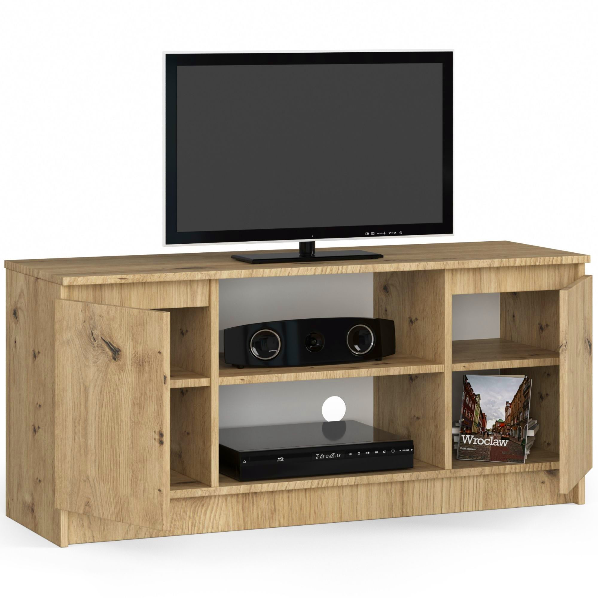 Stolek pod TV RTV 120 2D 1P dub artisan