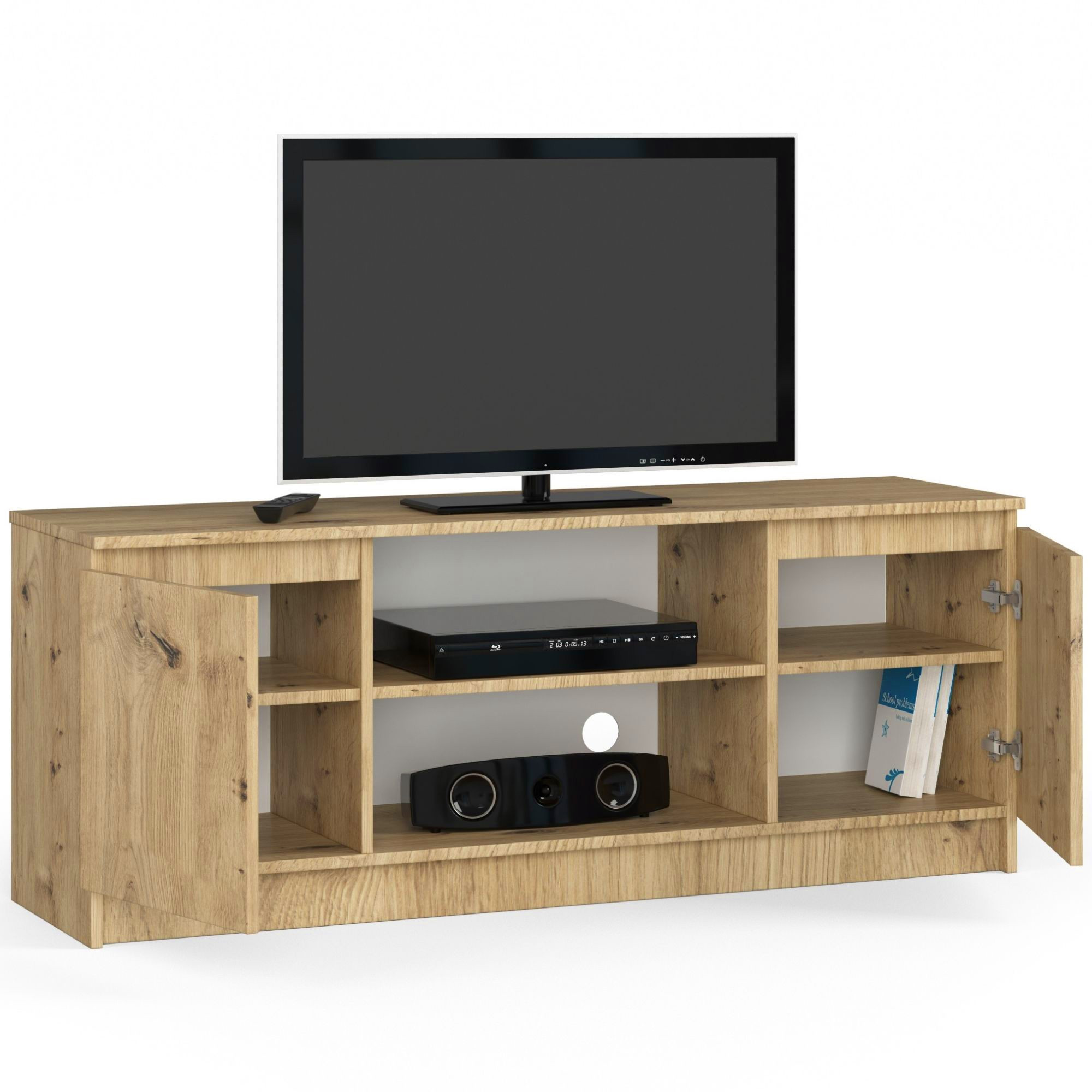Stolek pod TV RTV 140 2D 1P dub artisan