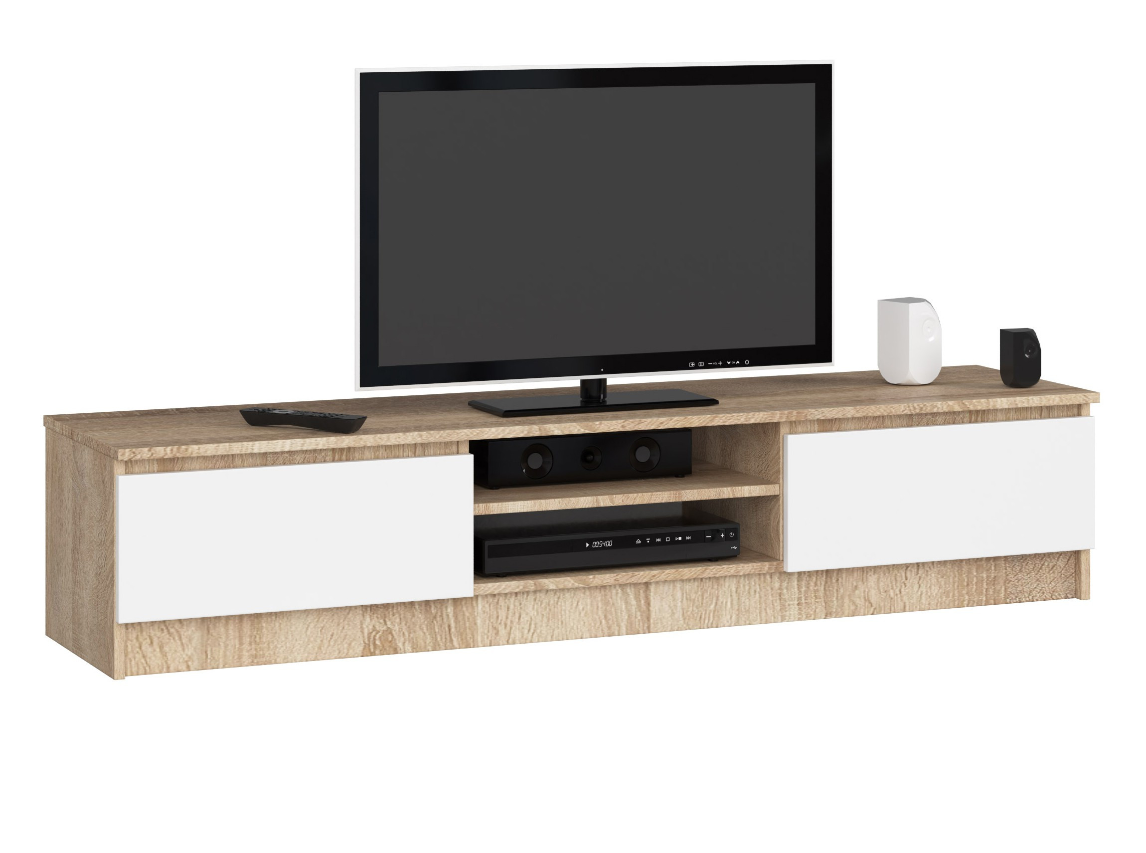 Stolek pod TV RTV K 160 CLP sonoma / bílý
