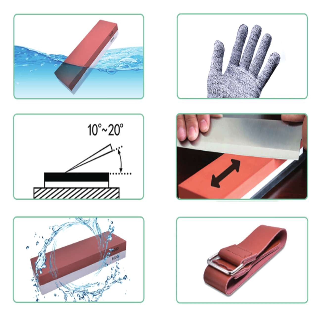 Sada brusných kamenů na nože SERDIS