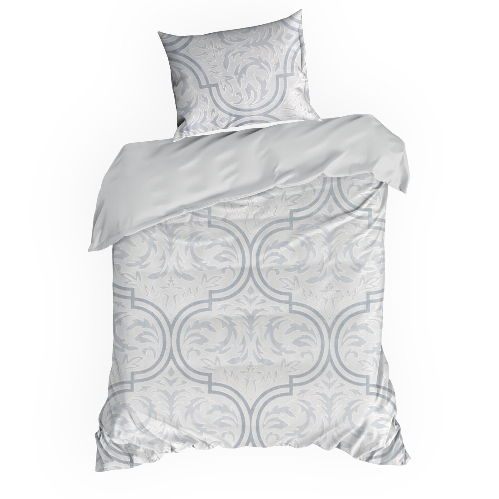 Ložní souprava FLANO 5 stříbrná / ocelová